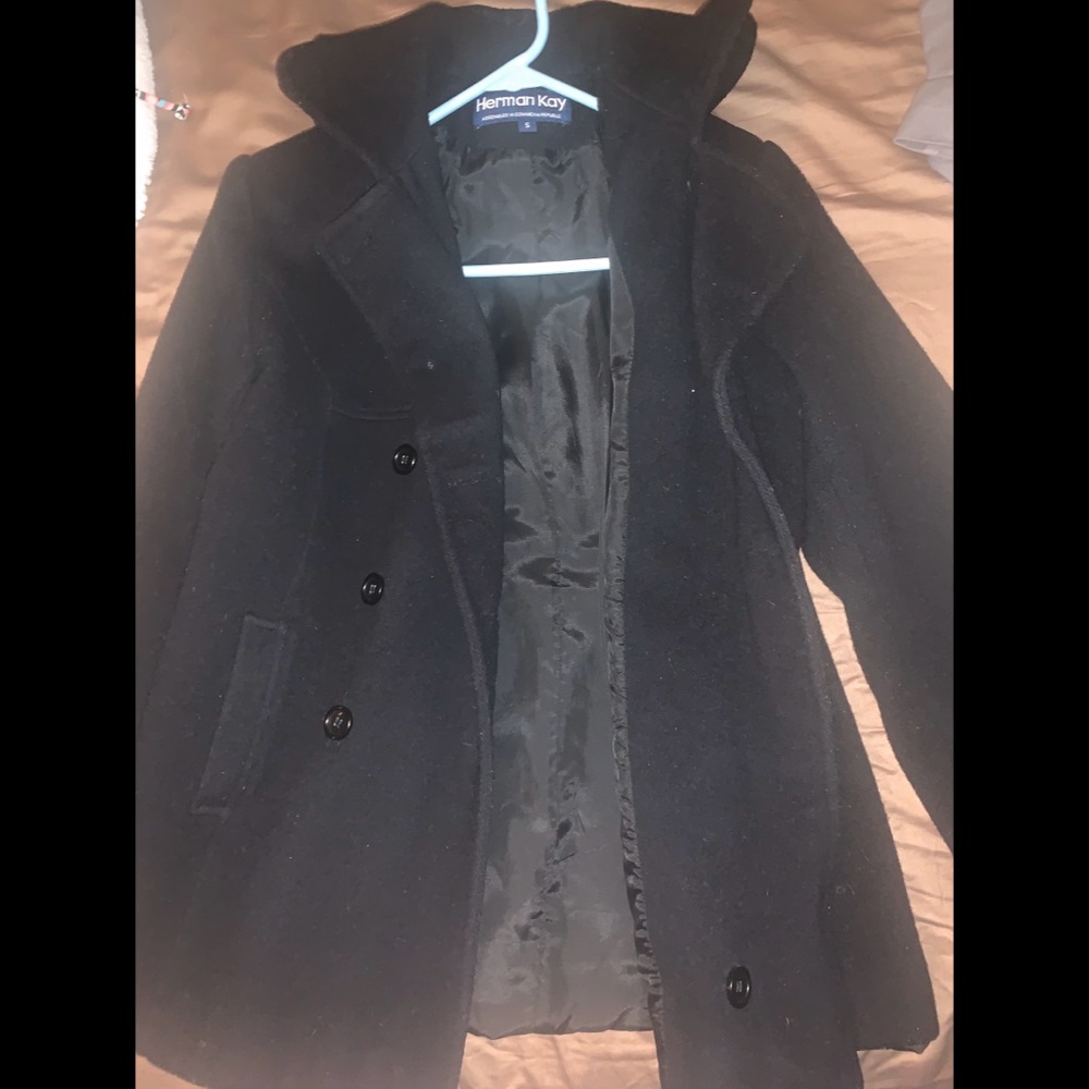 Hooded Trench Coat. Herman Kay